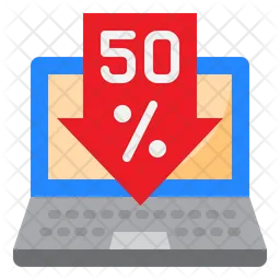 50 Percent Sale  Icon