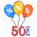 50 percent sale  Icon