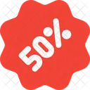 50 Percent Sticker  Icon