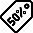 50 Percent Tag  Icon