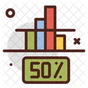 50 Percentage  Icon