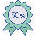 50 Rabatt Angebot 50 Symbol