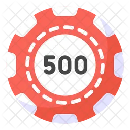 500 Poker Chip  Icon