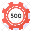 500 Poker Chip  Icon