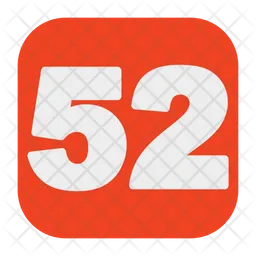 52 Number  Icon