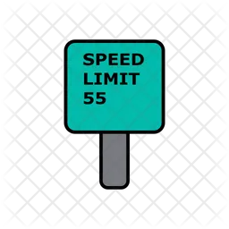 55 Speed Limit  Icon