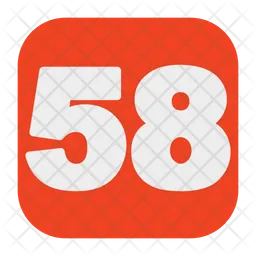 58 Number  Icon