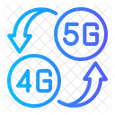 5 G Mobile Data Arrow Icon