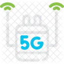 5 G Repeater Amplification Icon