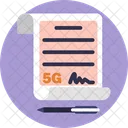 5 G 4 G Kommunikation Symbol