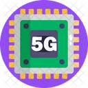 5G chip  Icon