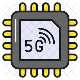 5G Chip  Icon