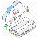 5 G Cloud Cloud Upload Cloud Service Icon