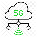 5g 클라우드 네트워크  아이콘