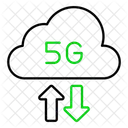 5g 데이터  아이콘