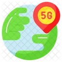 5G Location  Icon