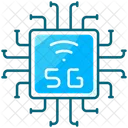5g Microchip  Icon