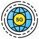 5 G Rede Internet Ícone