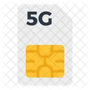 5 G Sim Icon