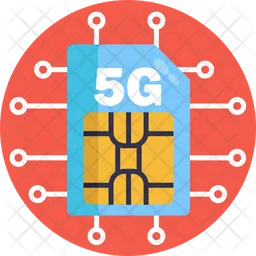 5G Sim card  Icon