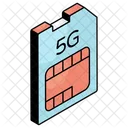 5G Sim Card  Icon