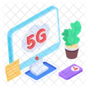5 G Technology Fast Connection 5 G Network Icon