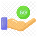 5 G Technology Hand Icon