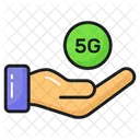5 G Technology Hand Icon