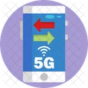 5 G 4 G Kommunikation Symbol