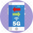 5 G 4 G Comunicacao Ícone