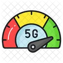 5 G Velocidad Red Icono