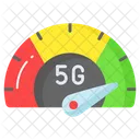 5 G Velocidad Red Icono