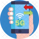 5 G 4 G Comunicacao Ícone