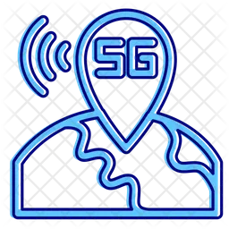 5 G Standort  Symbol