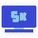 5k Fernseher  Symbol