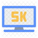 5 K Fernseher 5 K Fernseher Symbol