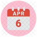 6 Avril 6 Date 6 Avril Icon