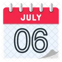 6 de julho  Ícone