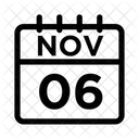 6 de noviembre  Icono