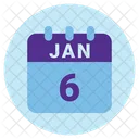 Januar Datum Kalender Symbol