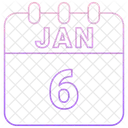 January Date Calendar Icon