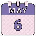 May Calendar Date Icon