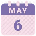 May Calendar Date Icon