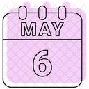 May Calendar Date Icon