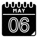 May May 6 Calendar Day Icon