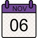 6 November Month November Icono