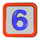 6 Number  Icon