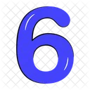 6 Number  Icon