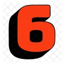 6 Number  Icon