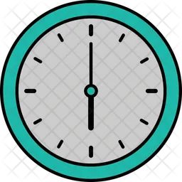 6 Oclock Analog Clock  Icon